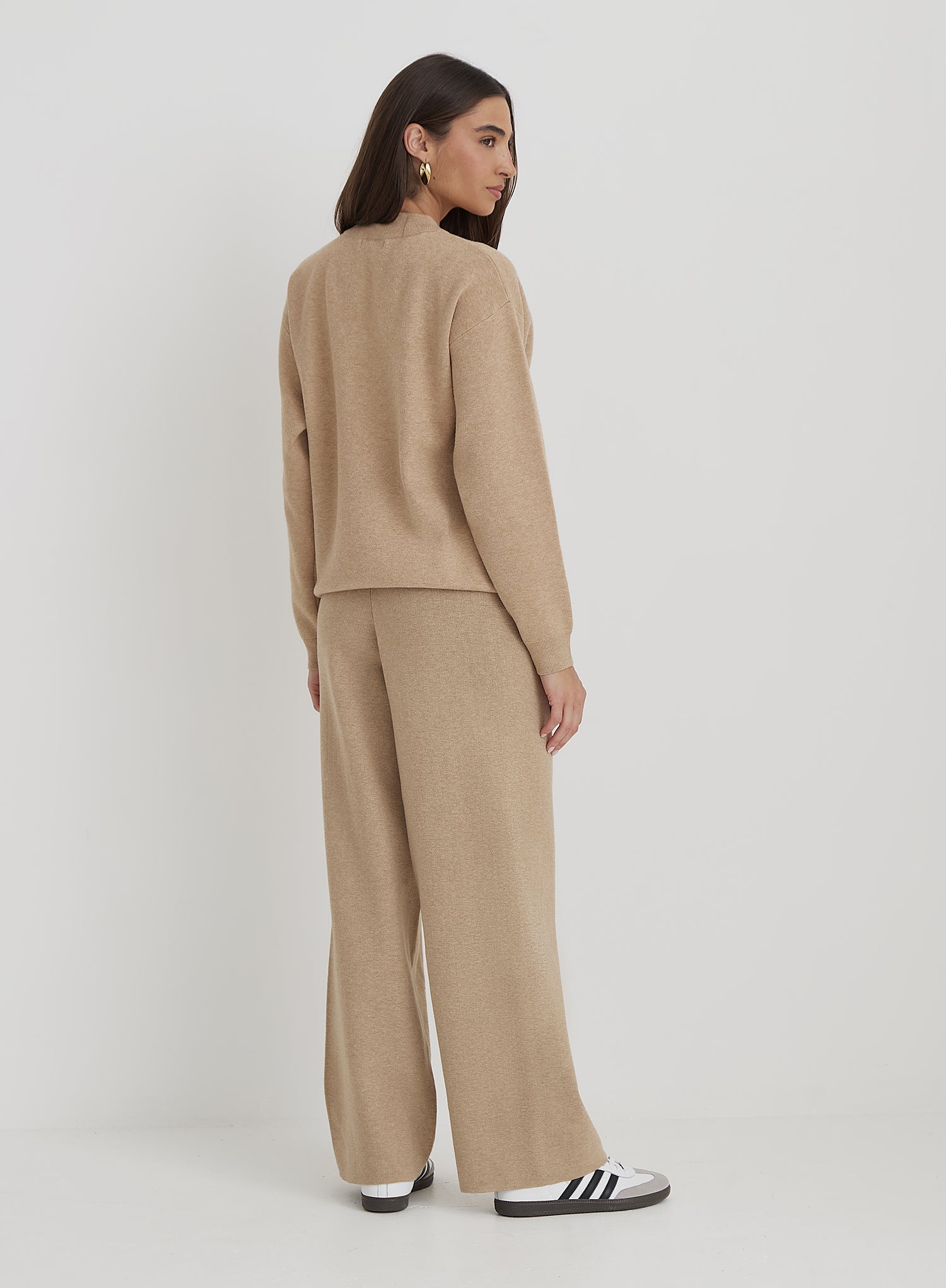 Beige Knitted Fourth Jumper
